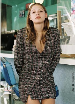 Zara твидовое платье 2