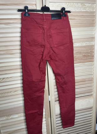 Джинсы stradivarius skinny высокая посадка