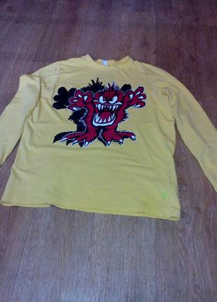 Футболка з довгим рукавом і принтом