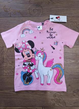 Футболка, футболочка с минни и единорогом