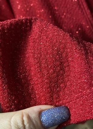 Блуза  красная с блеском размер l 4