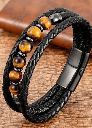 Браслет шкіряний чоловічий