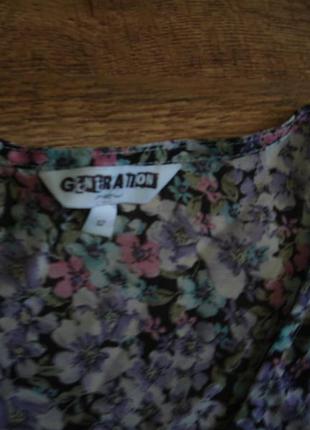 Шифоновая блузка с цветочным рисунком на 12 лет от new look4 фото