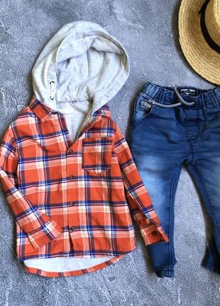 Джинси на хб підкладці тепла сорочка