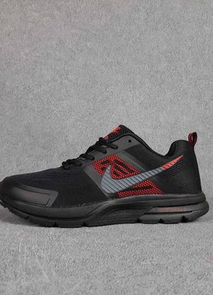 Мужские кроссовки nike air shield черные с красным / smb ✔️