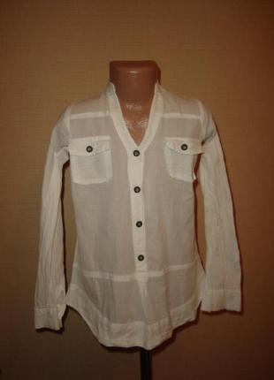 Белая блузка, рубашка на 7-8 лет
