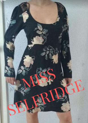 Miss selfridge  платье из вискозы р 122 фото