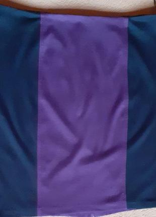 Юбка  чёрная с фиолетовой вставкой1 фото