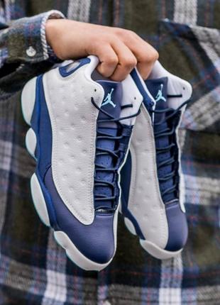 Кроссовки nike air jordan retro 13 dark powder blue obsidian8 фото