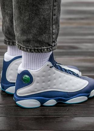 Кроссовки nike air jordan retro 13 dark powder blue obsidian2 фото