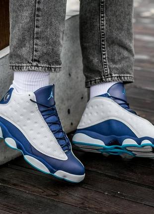 Кроссовки nike air jordan retro 13 dark powder blue obsidian