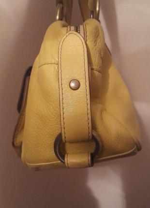 Кожаная сумочка багет, боул6 фото