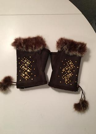 Рукавички з відкритими пальчиками