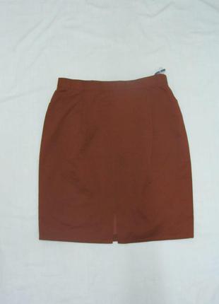 Tuzzi юбка прямая коричневая карандаш средняя длина миди размер м , новая, сток2 фото