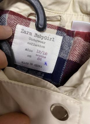 Пальто плащ 12-18 мес годик zara демисезонное демисезонный2 фото