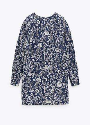 Жаккардовое платье zara 6