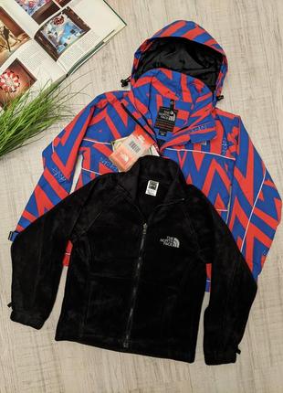 Куртка і кофта-фліс north face 130 дитячий дитяча1 фото