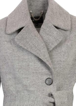 Женское пальто edvige zaps серого цвета.4 фото