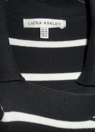 Трикотажний синій в смужку морський піджак, жакет laura ashley xl-xxl 163 фото