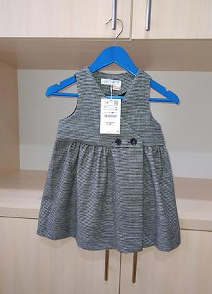 Новое нарядное стильное платье от zara для девочки 2-3 лет