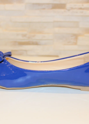 Туфли балетки женские синие т14352 фото