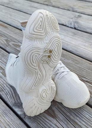 Бежевые песочные кроссовки носки хайтопы высокие кеды текстильные тряпичные обувь взуття кросівки жіночі бежевый6 фото