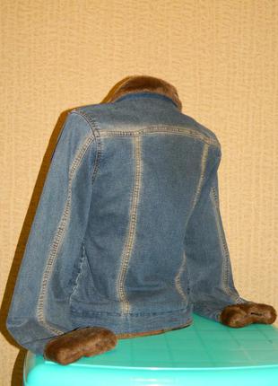 Куртка женская джинсовая утепленная р. 42-442 фото
