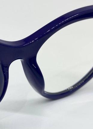 Жіноча оправа пластикова кішечки синього кольору дужки на флексах, окуляри жіночі6 фото