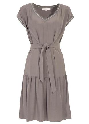 Женское летнее платье agda zaps серого цвета3 фото