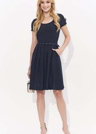 Женское летнее платье nikanda zaps темно-синего цвета. размер s2 фото