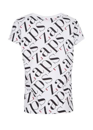 Летняя блуза белого цвета с принтом zaps. модель saimi zaps, коллекция весна-лето 20205 фото