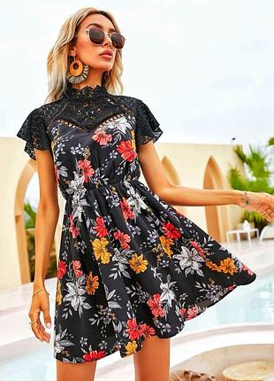 Shein . сукня квітковий принт 3