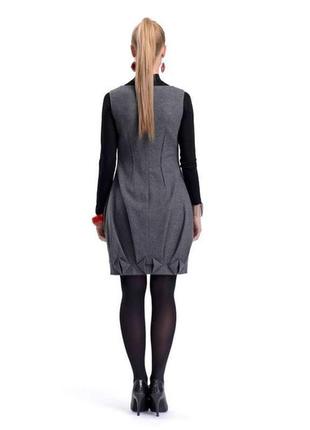 Платье-сарафан серого цвета из шерстяной ткани syntia zaps2 фото