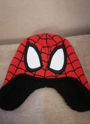 Шапка человек паук spiderman marvel спайдермен марвел ушанка