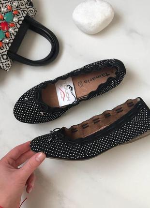 Балетки, туфлі на низькому  ходу без підборів tamaris  🇩🇪 36 розмір