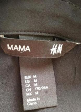 Базовая, черная блузка- туника для беременных/офис/h&m mama5 фото