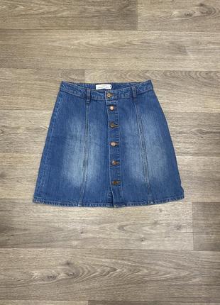 H&m logg джинсовая юбка спідниця