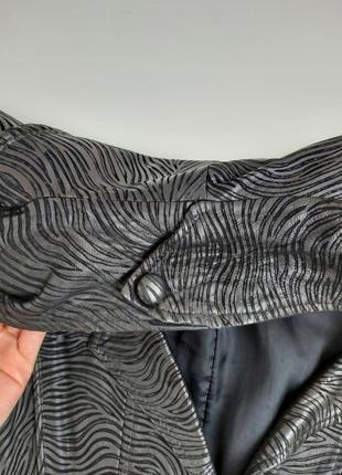 Куртка пиджак бомпер оверсайз натуральная кожа наппа (nappa) винтаж ретро7 фото