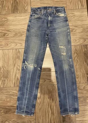 Нереальные джинсы wrangler 27-28 (m) высокая посадка1 фото
