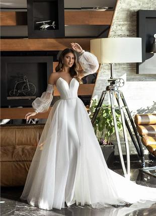 Весільне плаття сукня рибка трансформер