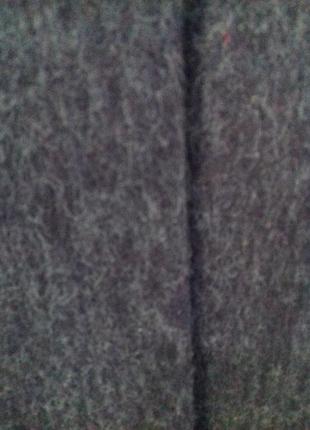 Шерстяной стильный жилет с седым ворсом3 фото