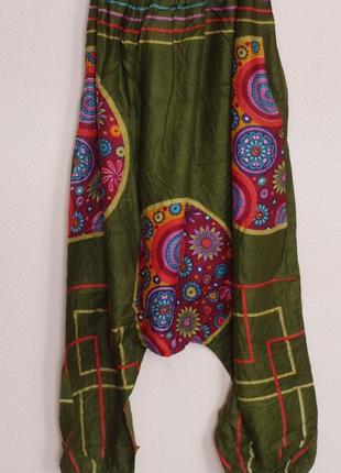 Женские брюки афгани, алибаба, алладины. вискоза. 110см  широкие бедра 140см