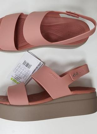 Босоніжки, сандалі на платформі танкетці Crocband crocs brooklyn, оригінал