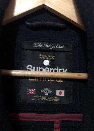 Шерстяное пальто superdry5 фото