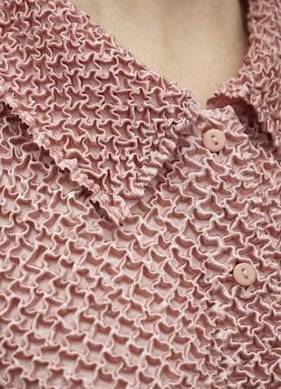 Красивая блуза в цвете пыльной розы.1 фото