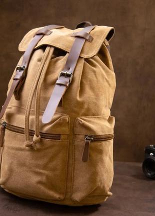 Рюкзак туристичний унісекс текстильний коричневий