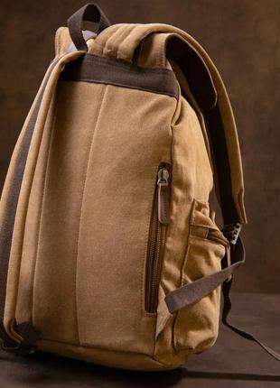 Рюкзак туристичний унісекс текстильний коричневий3 фото