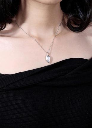 Отличный подарок магнитное сердце парный кулон ожерелье в форме сердца7 фото