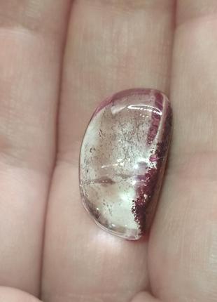 Кабошон камень фантомный аквариумный кварц4 фото
