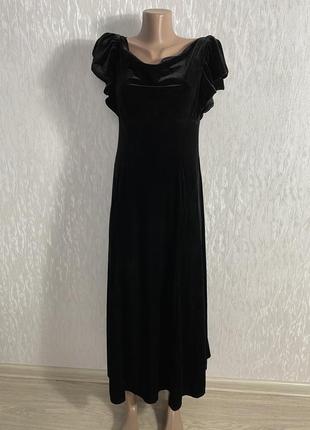 Классное вечерние платье 🥻 чёрное длинное большого размера1 фото
